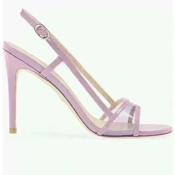 Stuart Weitzman Mondrian 100 Sandals. Size 8 wisteria $450 new - Picture 4 of 9